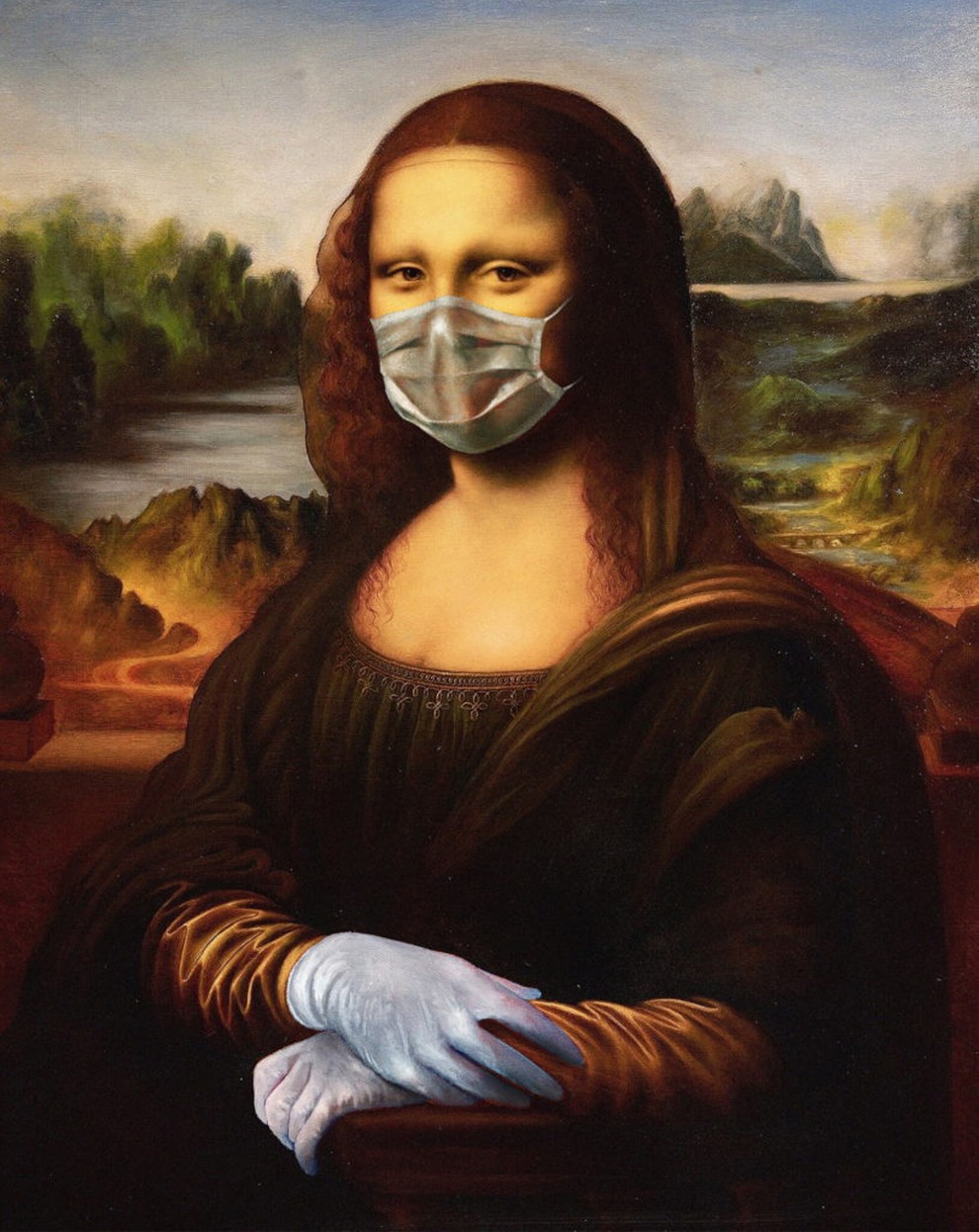 Mona Lisa se je zaščitila z masko