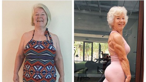 Od 70 letne bolne starke do super fit babice z mišicami - trenirajte z Joan