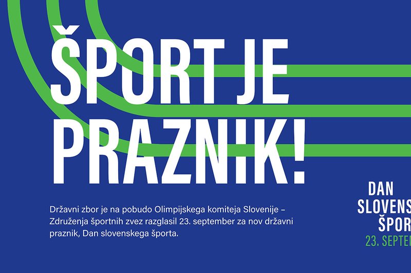 Slovenija dobila nov državni praznik – Dan slovenskega športa! (foto: Promocijski material)