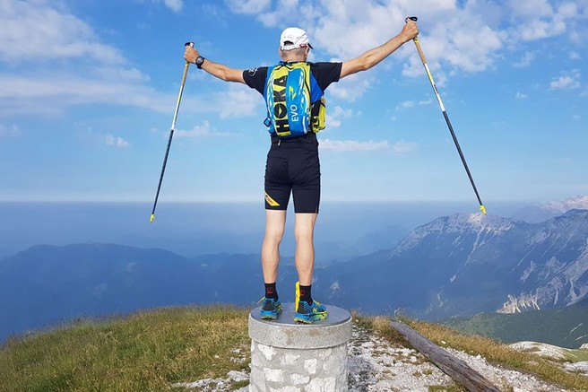Marjan Zupančič v 7 dneh nad 600 kilometrov dolgo planinsko pot