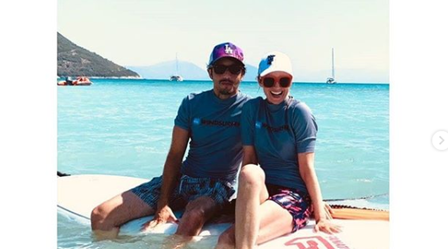 Aljoša in Iva Bagola sta se v Grčiji že drugo leto zapored vpisala v šolo surfanja (foto: Instagram Aljoša Bagola)