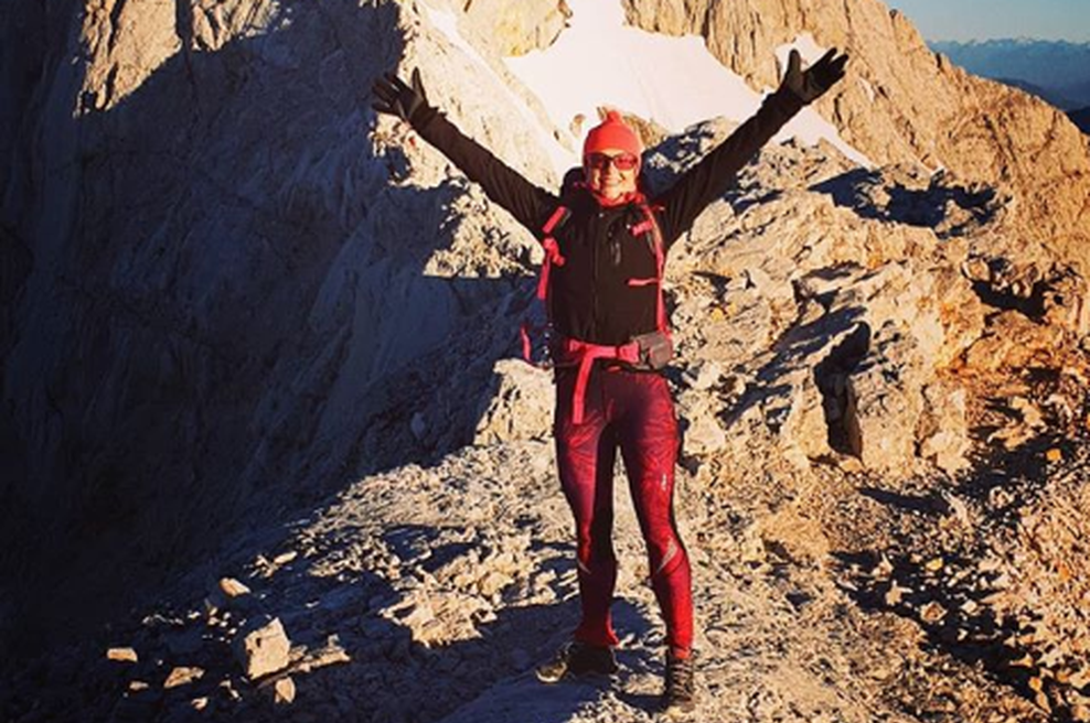 Tako je sončni vzhod na Triglavu ujela Jerca Zajc Šušteršič (foto: Instagram)