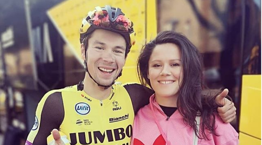Lora Klinc, dekle Primoža Rogliča, napisala knjigo - Kilometer nič (foto: Instagram)