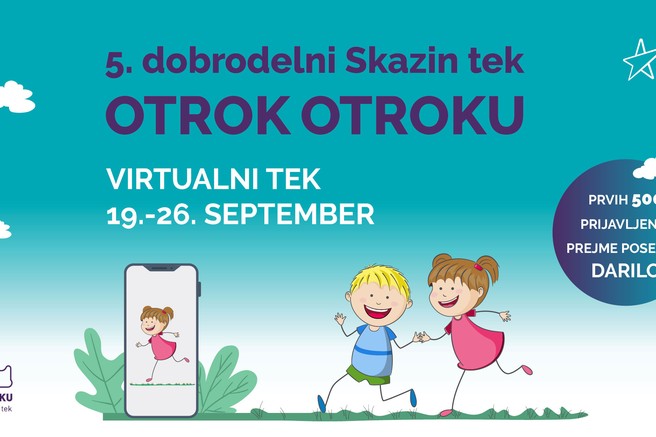 Zmagamo, ko si pomagamo! Pridružite se dobrodelnemu teku Otrok otroku