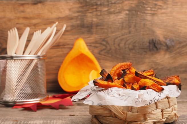 Recept: Bučni pomfrit za slani prigrizek in bučne testenine