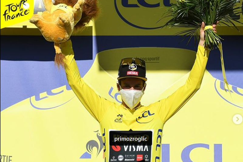Slovenske sanje na Dirki po Franciji se nadaljujejo: Roglič in Pogačar skupaj na vrhu! (foto: instagram Tour de France)