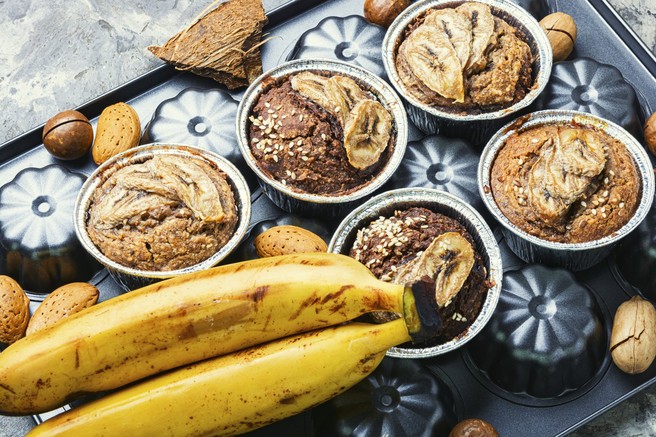 Recept: bananini mafini z grškim jogurtom (brez sladkorja)