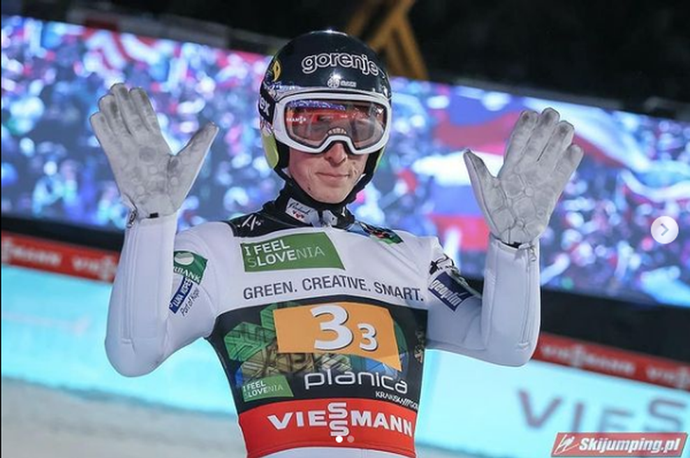 Bor Pavlovčič in Nika Križnar druga, vrača se Domen Prevc (foto: Instagram)