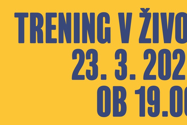 Pridružite se nam na (tekaškem) treningu v živo!