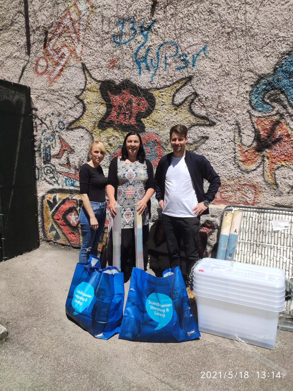 JYSK z donacijo razveselil Društvo prijateljev mladine Trbovlje in otroke opremil za poletni tabor (foto: Jaka Ivanetič)