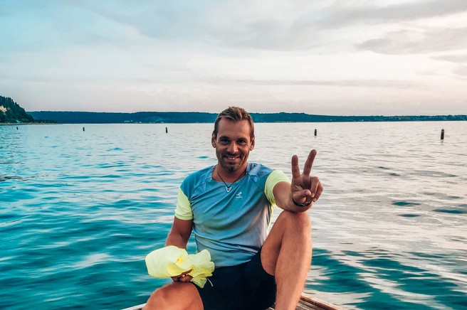 Iztok Gustinčič med prvimi preizkusil virtualno trgovino Intersport