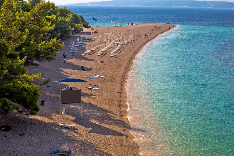 Zlatni rat, Bol na Braču, Hrvaška Na južni strani otoka pri mestecu Bol se plaža Zlatni rat (beli prod – …