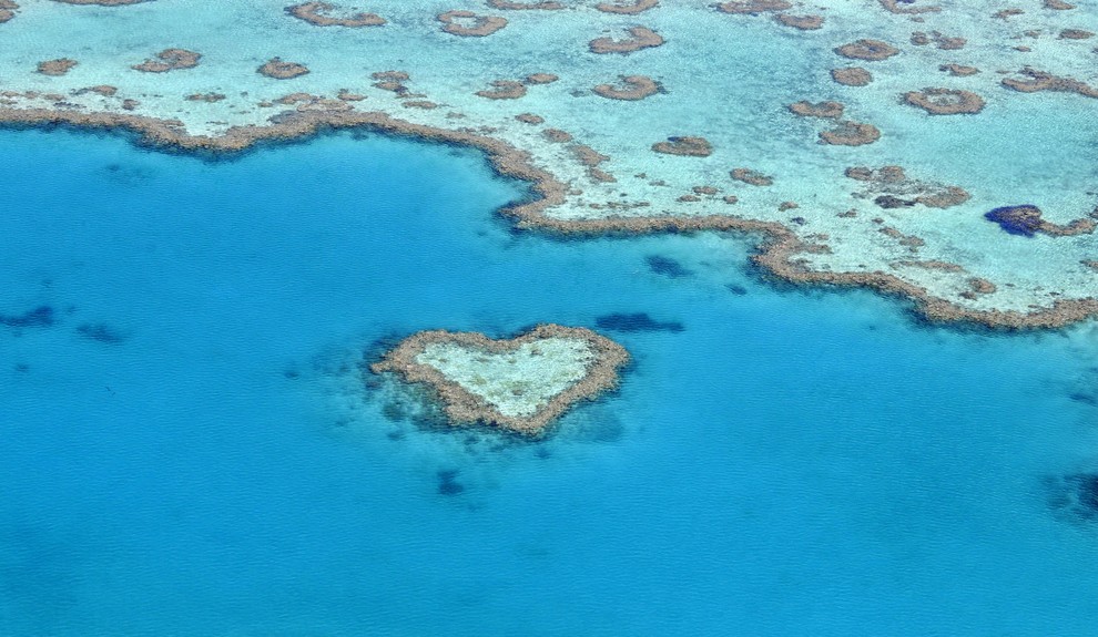 Greben v obliki srca Heart Reef je del Velikega koralnega grebena (Avstralija) in dober kandidat za eno najbolj fotogeničnih lokacij …