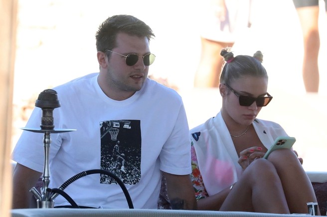 Luka Dončić in Anamaria Goltes uživata na grškem Mykonosu