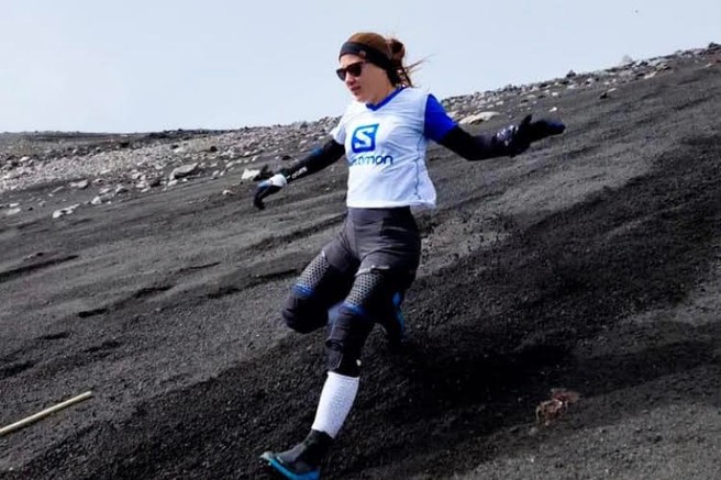 Ana Čufer po Triglavu postavila še svetovni rekord v spustu z aktivnega vulkana Etna!