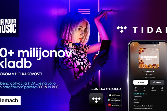 Telemachov TIDAL odslej ponuja samo glasbo v kakovosti zvoka HiFi