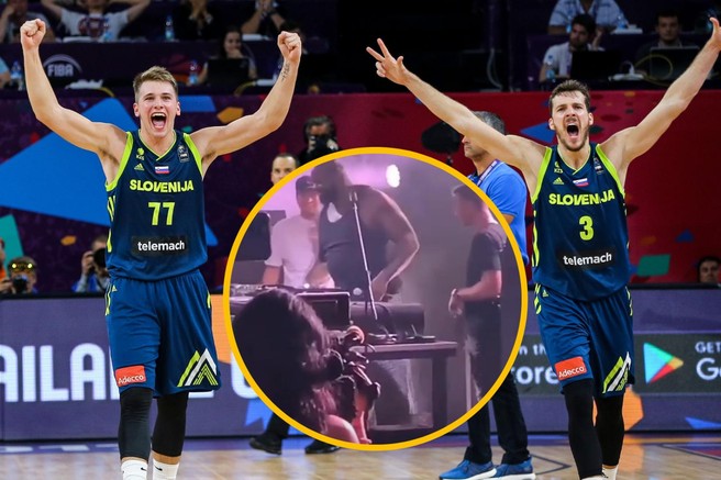 (VIDEO) Zasačili Dončića in Dragića na dopustu: žurata z legendarnim košarkarjem