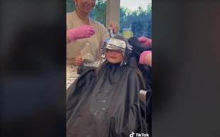 Mama je petletni punčki dovolila barvanje las in sprožila burno razpravo. Kaj pa bi vi rekli na to? (VIDEO)