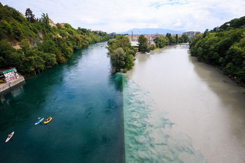 Poglejte ta osupljiv prizor! Srečanje dveh rek – veste, kje se nahaja? (foto: Profimedia)