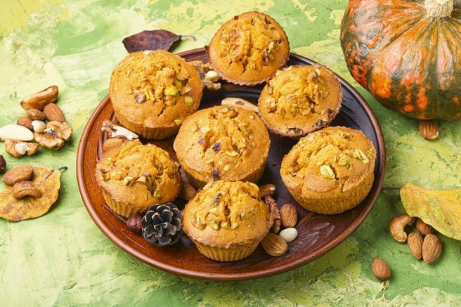 RECEPT: Slani muffini z bučo in feta sirom