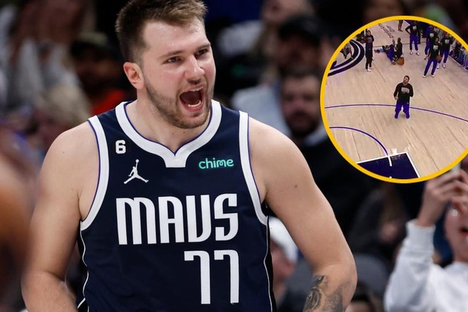 (VIDEO) Luka Dončić navdušil že na ogrevanju: oglejte si neverjeten koš, ki se mu čudijo po vsem svetu