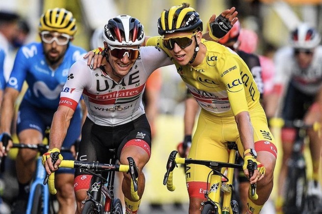 Pogačar se je v ganljivem zapisu poslovil od prijatelja