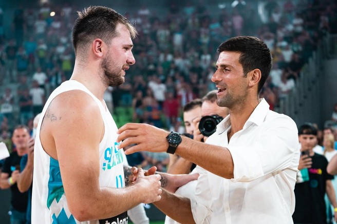 FOTO: Novak Đoković podrl vse rekorde, oglasil se je tudi navdušeni Luka Dončić