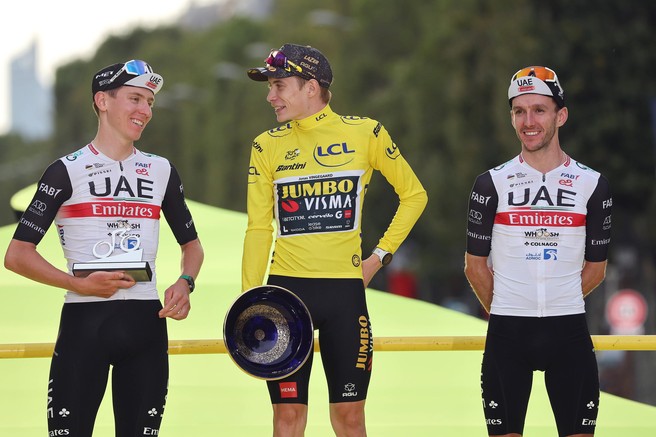 Znano je, koliko sta na Dirki po Franciji zaslužila Vingegaard in Pogačar