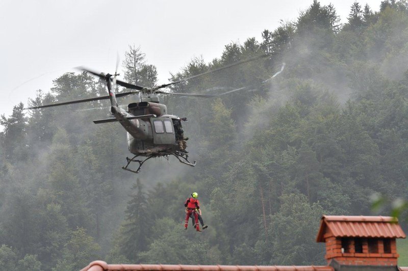 VIDEO: Tako je potekala helikopterska evakuacija iz Savinjske doline (foto: GRZS)