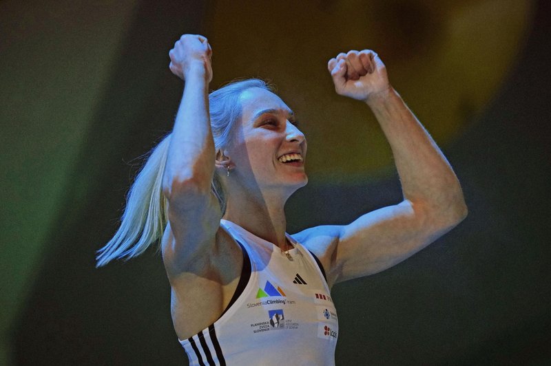 Janja Garnbret ponovno navdušuje: po včerajšnji zmagi je danes osvojila srebro (foto: Profimedia)