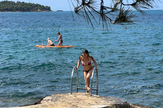 Žival na hrvaški plaži vse bolj popadljiva: kopalci se bojijo iti v vodo