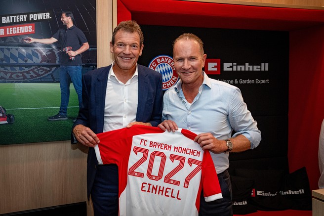 Einhell Germany AG podaljšuje partnerstvo s  FC Bayern