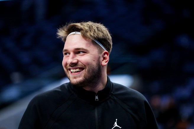 Luka Dončić na tekmi lige NBA