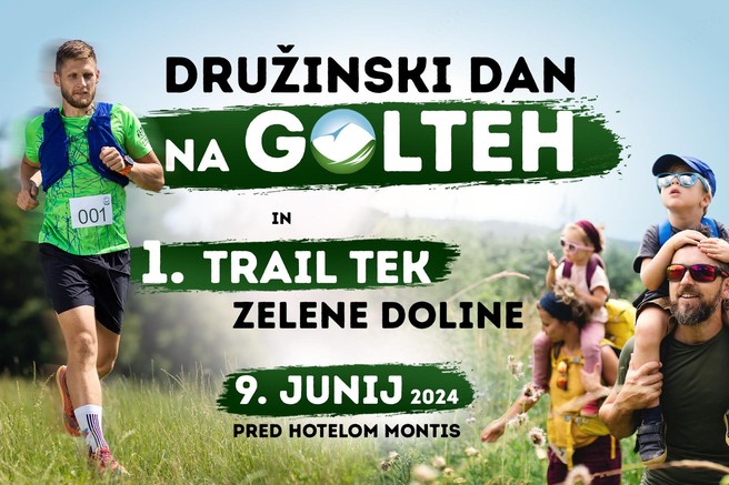 Na Golte prihaja prvi Družinski dan s trail tekom Zelene Doline