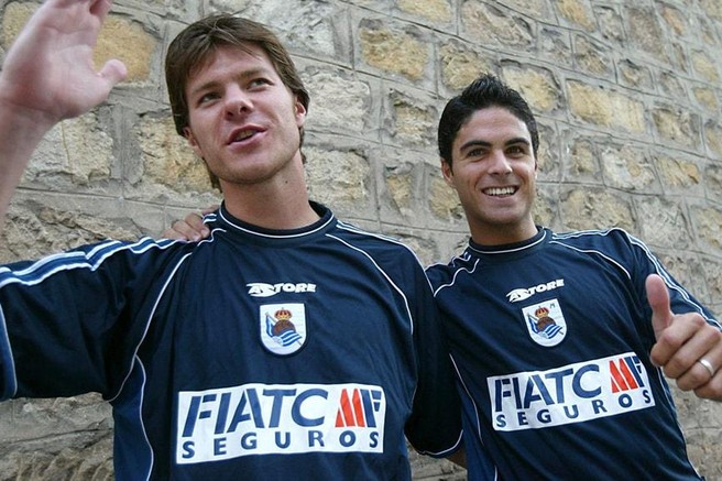 Xabi Alonso and Mikel Arteta