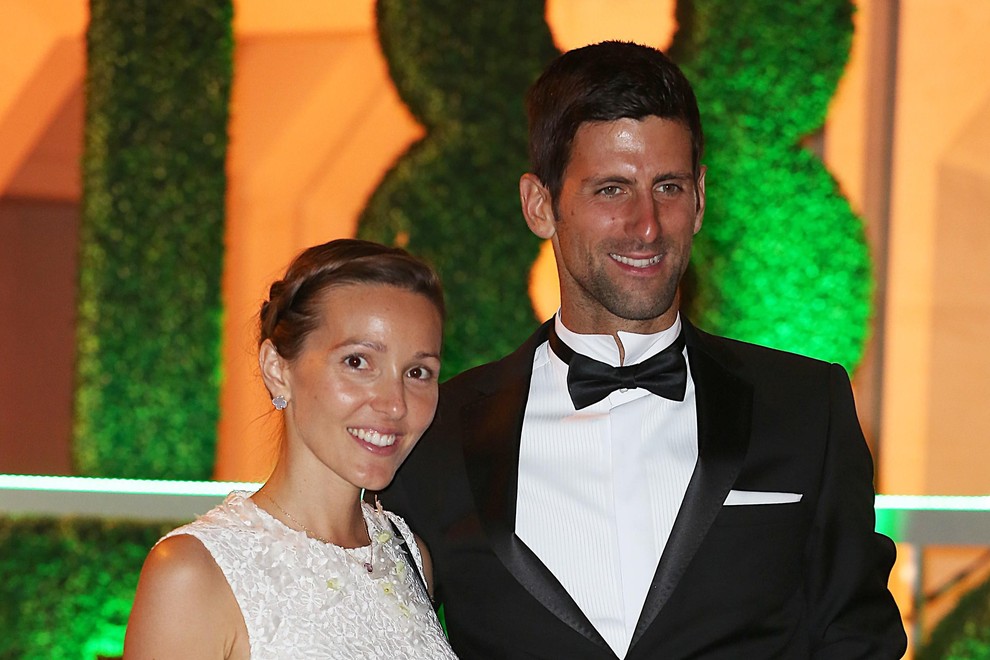 Zakonca Novak in Jelena Đoković