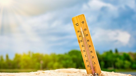Termometer kaže visoke temperature