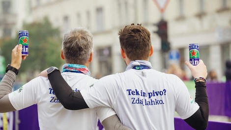 Po maratonu rekordov tekači množično na pivo