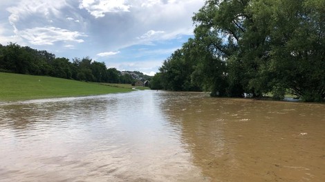 reke padavine Slovenija poplave