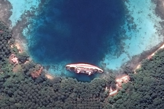 potopljena ladja MS World Discoverer