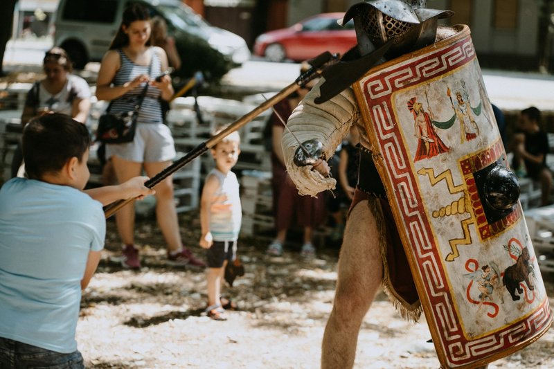 Mala šola gladiatorjev.