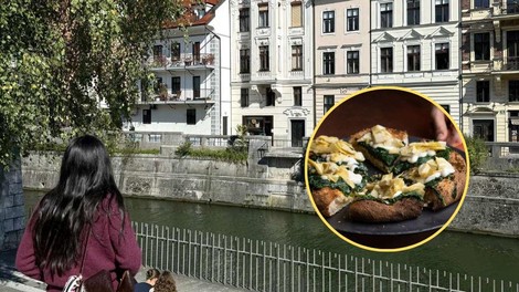 Ljubljana turisti pica