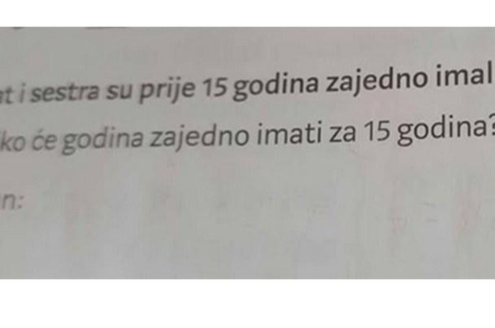 Matematična naloga iz tretjega razreda razdelila splet: poznate pravilen odgovor? (foto: Facebook / Posnetek zaslona)