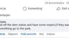 Kranjska gora Jasna jezero zlatorog kipec