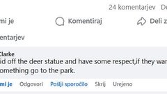 Kranjska gora Jasna jezero zlatorog kipec