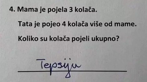 Odgovor učenca pri matematični nalogi je nasmejal ves splet: to morate videti