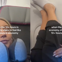 Potnica pokazala, kaj počne na dolgih letih, uporabniki spleta pa so enotni: "To je čisti pekel!"