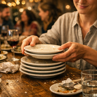 Kaj pomeni, če pomagate natakarju pri pospravljanju krožnikov? Psihologi pravijo, da to dejanje razkriva nekaj globljega