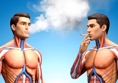 Kaj je za vaše telo slabše: cigarete ali vape? Simulacija razkriva razlike (VIDEO)