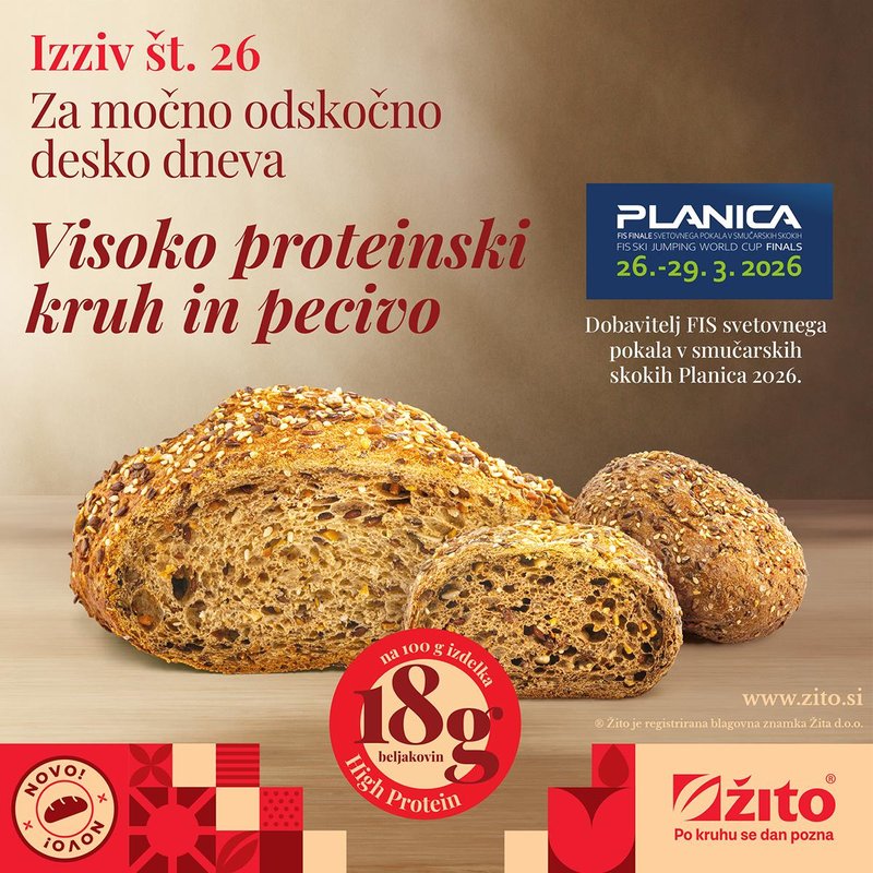 Nadgradite svojo malico z visoko proteinskim kruhom in stopite korak bliže uravnoteženi prehrani